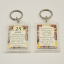 The Day You Were Born Keyring & Clips