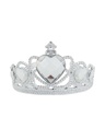 Tiara Silver Plastic Delux/Clear Stone Tiaras
