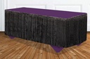 Tinsel Table Skirt - Black