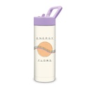Water Bottle with Straw -