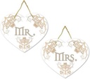 Wedding - Rustic Mr&Mrs Chair Signs Bridal & Wedding