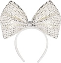 White Big Bow Headband National Day