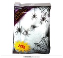 White Spiderweb with Spiders 228 Grams Halloween