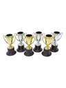 Winner Trophies With Stickers 6/PkMedals & Trophies