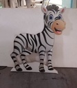 Zebra Cutout 90x120 Cm Rental Jungle Animals