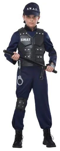 Junior Swat Boys Costume