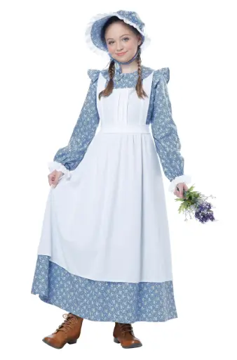 Pioneer Girl Blue Child Costume