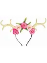 Antlers With Flower Headband