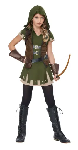 Miss Robin Hood Girl Teen Costume