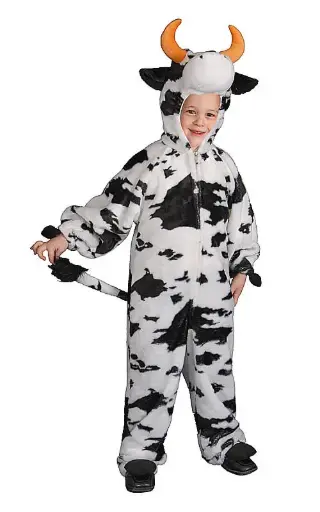 [086138908753] Plush Cow Costume for Kids TD/1-2 y 
