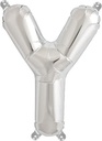 14 Inch Airfill Balloon Letter Y Silver