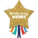  43 inch Birthday Wishes Star balloon 