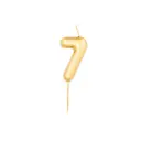 Numeral Metal Candle (7) 8Cm 