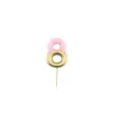 Numeral Metal Candle (8)  9Cm   