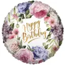 18 inch BIRTHDAY FLORAL balloons 
