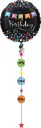  90'' Drop-A-Line Balloon-Birthday Banner Holographic Pkg 