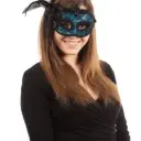 Side Feather Mask