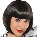 FLAPPER WIG  BLACK