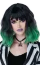 MISS BEHAVING WIG  BLACK/GREEN