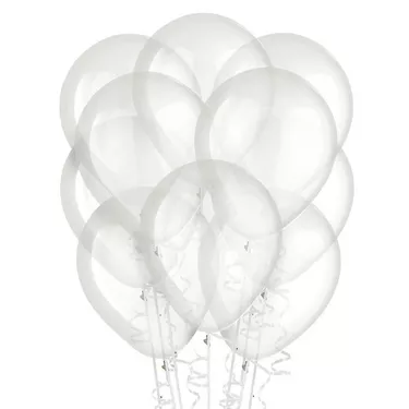 12 Inch Latex Balloon Normal Clear