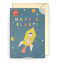  Have a Blast! Rocket Greeting Card