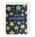 كرت تهنئة - مبروك التخرج نجم ذهبي