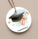 Round Gift Tag - Congratulations Graduation 5 cm