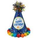 Primary Birthday Cone Hat, 8 inches 