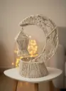 Macramé Ramadan Crescent Moon with Lantern – 60 CM