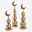 Ramadan Centerpiece Set of 3 – Champagne Finish