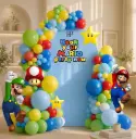 Mario Theme Backdrop Setup 200x150cm