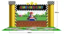 Grand Super Mario Kart Theme Setup 5m x 3m