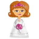 P75 Bride Airwalker Balloon 28In