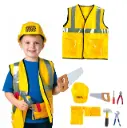 Little Builder Construction Worker Role Play Set for Kids (Ages 3-8)