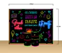 Neon Glow Birthday Backdrop