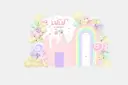 Candyland Birthday Backdrop