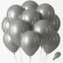 12 Inch Latex Balloon Normal Silver