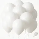 12 Inch Latex Balloon Normal White