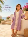 MUNMUN Terry Cloth Robes Pale Mauve