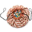 Playmat And Storage Bag – Stripes Brown