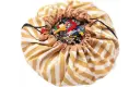Playmat And Storage Bag – Stripes Mustard