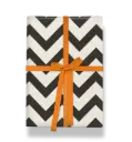 Wrapping Paper Sheet (70x50 cm)-Salone Monochrome Chevron
