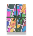 Blocks Multicolour Gift Wrap Sheet (70 x 50 cm)