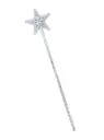 Silver Star Costume Wand with Clear Gem
