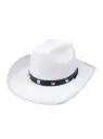White Studded Felt Cowboy Costume Hat
