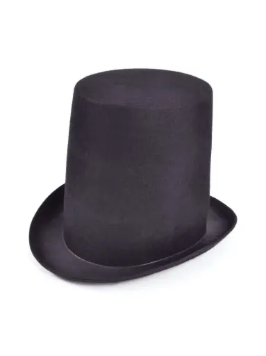 [RU-BH464] Black Stovepipe Costume Top Hat