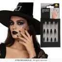 Long Gothic Press-On Nails with Glue, Set of 12