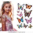 Butterfly Temporary Tattoo Sheet, 14x30 cm