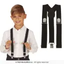 Kids Black Suspenders