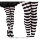 White Striped Tights - Adult